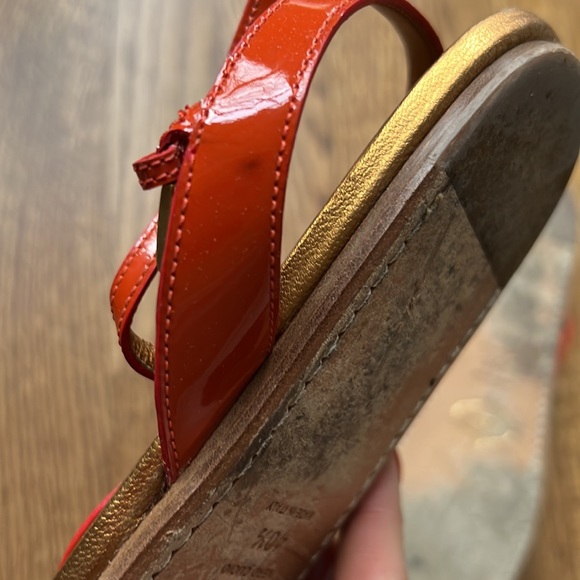 Prada Patent Stone Flat Sandals - Picture 4 of 4